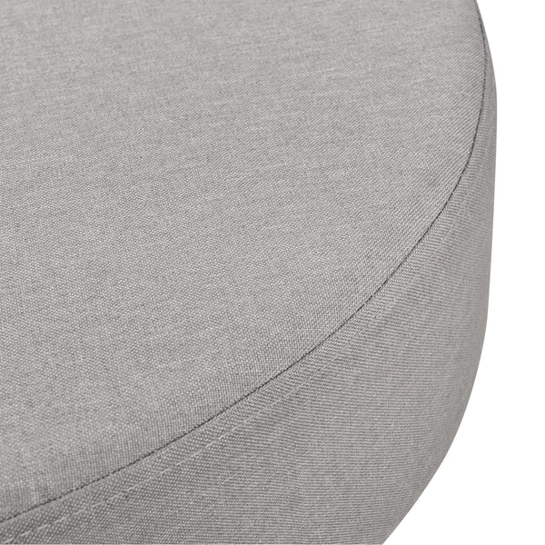 [en.casa] Poggiapiedi 40 x 60 cm con Gambe in Metallo Pouf / Sedile Basso per Bambini - Grigio