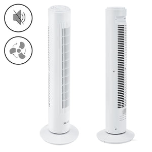 Ventilatore a piantana con 3 velocità Oscillante 50W in.tec