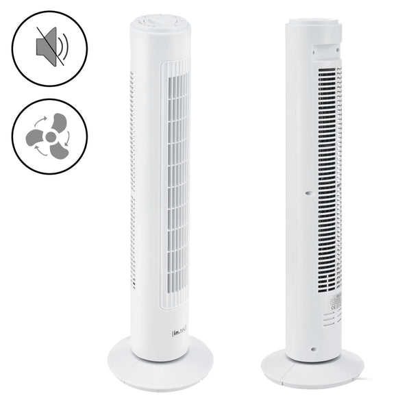 Ventilatore a piantana con 3 velocità Oscillante 50W in.tec