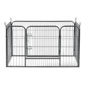 Recinto Gabbia per Piccoli Animali in Acciaio con Porta 125 x 85 x 70 cm pro.tec