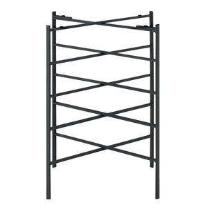 Tavolino Wiltz 40x40x53 cm Metallo Nero en.casa