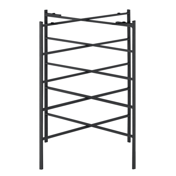 Tavolino Wiltz 40x40x53 cm Metallo Nero en.casa