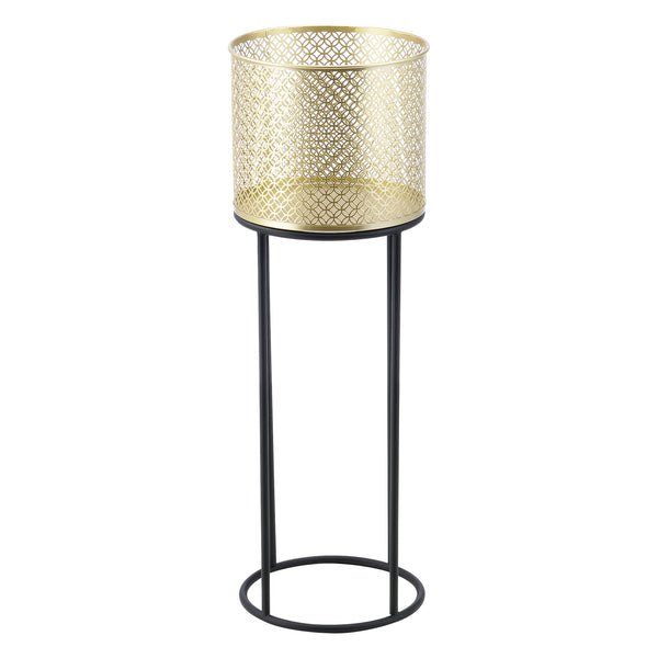 Portavaso Messancy 2 pz. Nero-Oro en.casa