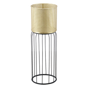 Portavaso Maaseik 2 pz. Nero-Oro en.casa