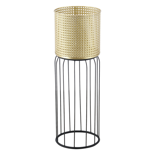 Portavaso Maaseik 2 pz. Nero-Oro en.casa