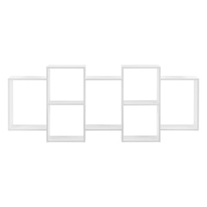 Mensola da parete Jessheim 161x18x65 cm Bianco en.casa