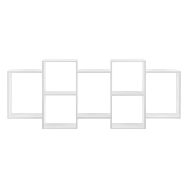 Mensola da parete Jessheim 161x18x65 cm Bianco en.casa