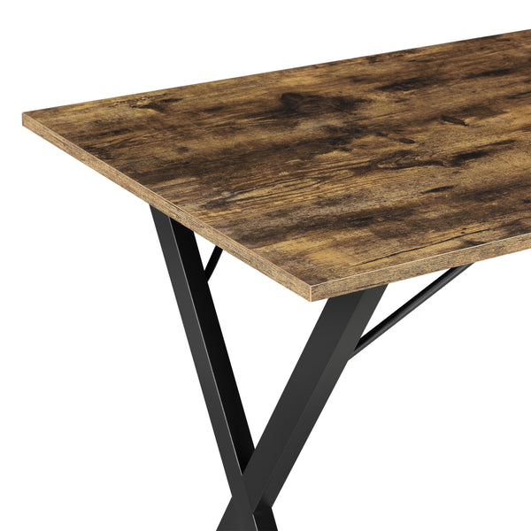 Tavolo da pranzo Arboga 120x60x75cm per 4 persone Tonalità di legno scuro en.casa