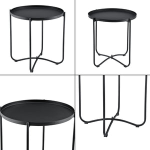 Tavolo con 2 sedie Älvkarleby nero en.casa