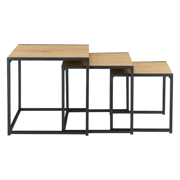 Tavolino Ringsaker set da 3 effetto quercia en.casa