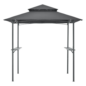 Padiglione per barbecue Parga 250x241x151cm Grigio scuro en.casa