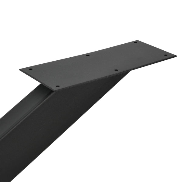 Struttura del tavolo Oberau 150x78x71 cm Nero [en.casa]