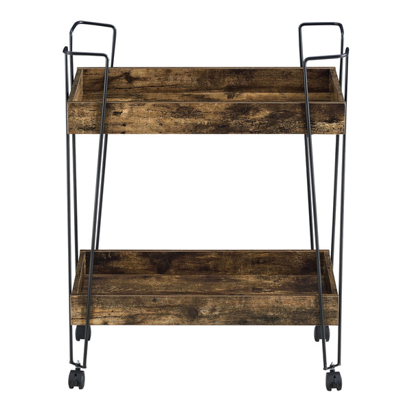 Carrello da servizio Vaxholm 78x62x32cm Tonalità legno scuro en.casa