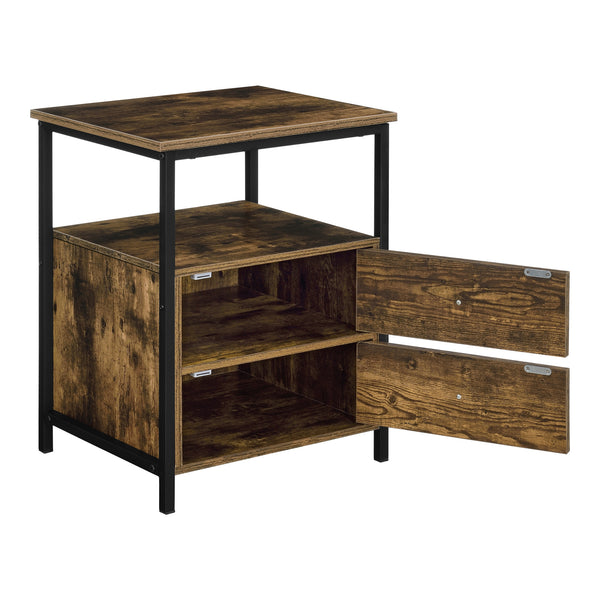 Tavolino Alstahaug con scomparti a sportello 59x45x40cm [en.casa]