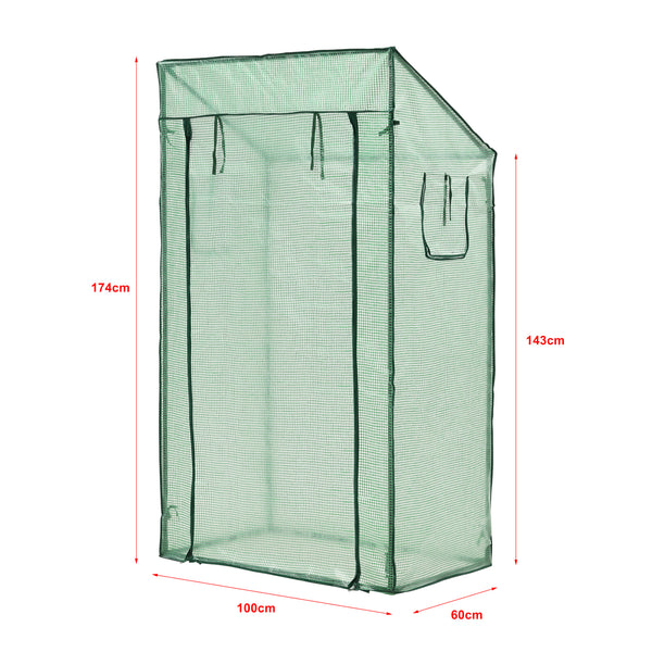 Serra per pomodori Marzano 100x60x174cm Verde [en.casa]