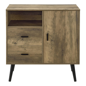 Sideboard Tingsryd 78x38x82cm Nero/Quercia [en.casa]