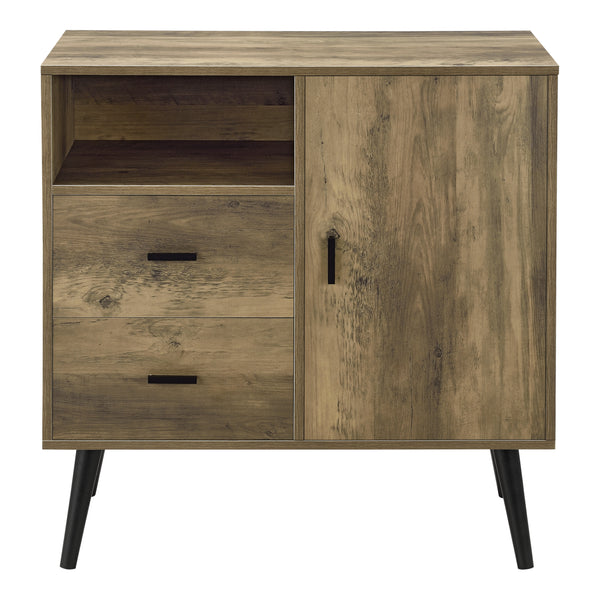 Sideboard Tingsryd 78x38x82cm Nero/Quercia [en.casa]
