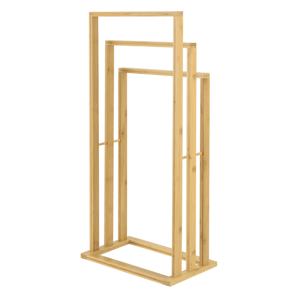 Porta asciugamani in bambù Rana 40x24x82 cm [en.casa]