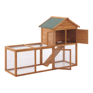 Gabbia per conigli Kelkheim 110x160x61cm legno di abete [en.casa]