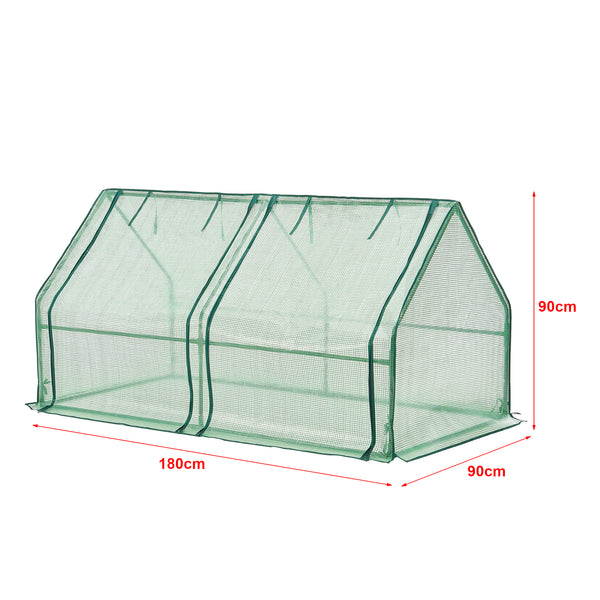 Mini Serra Nissewaard 180x90x90cm Rete Verde [en.casa]