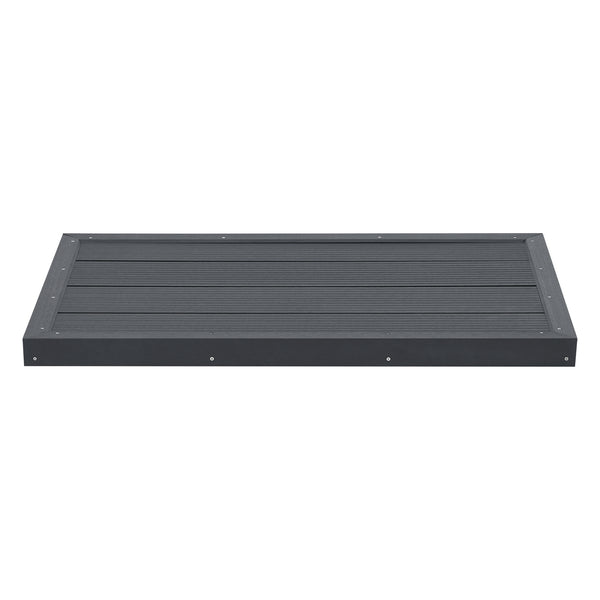 Piastra per pavimento WPC Nürtingen per doccia solare 101x63x5,5cm [en.casa]