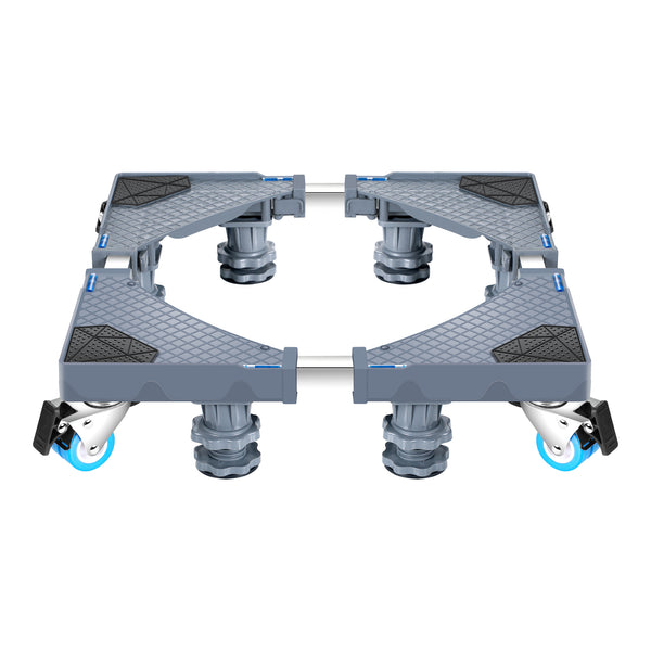 Carrello 'Maisach' con Base Regolabile per Elettrodomestici, Supporto di Rialzo con Rotelle e Piedini - Grigio [en.casa]