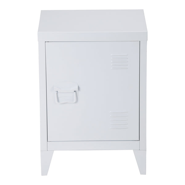 Comodino Inari maniglia porta a sinistra acciaio [en.casa]