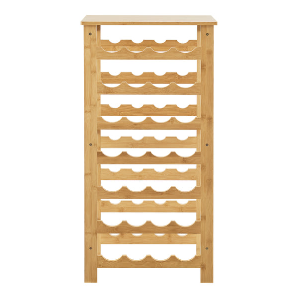 Portabottiglie Äänekoski 94x47x29 cm Bambù Naturale [en.casa]