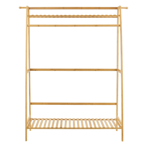 Stand Appendiabiti 'Föglö' Organizzatore Guardaroba in bambù [en.casa] 