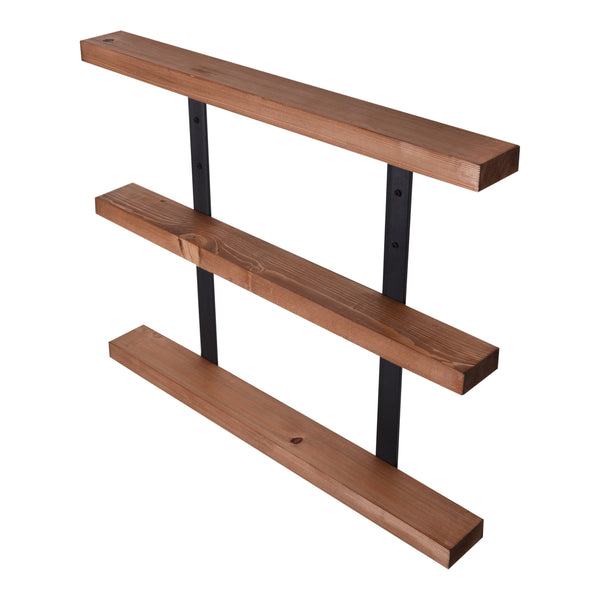 Mensola da parete Morsø in legno di pino, tinto [en.casa]