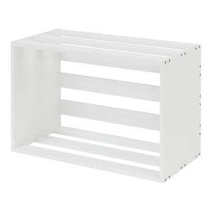 Tavolino Rønde 43x64x33 cm Bianco [en.casa]