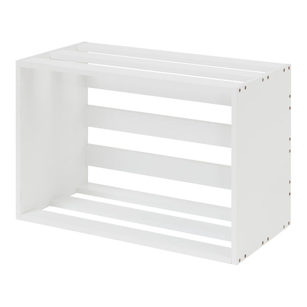 Tavolino Rønde 43x64x33 cm Bianco [en.casa]