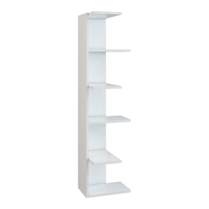 Scaffale Angolare 'Pandrup' Mobile Espositore a 6 Ripiani Porta Libri Portapiante - Bianco [en.casa] 
