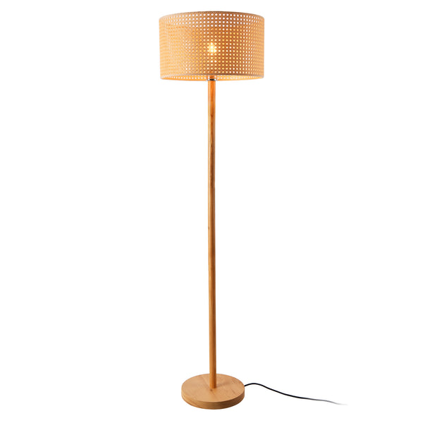 Lampada da terra Rochdale E27 giallo-marrone [lux.pro]