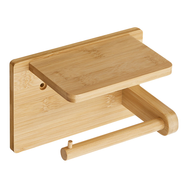 Porta rotolo di carta igienica Vallentuna in bambù [en.casa]