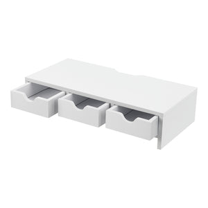 Supporto per monitor Ruovesi 12x51x25cm Bianco [en.casa]