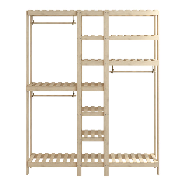 Appendiabiti Fjaler 190x150x37 cm Legno di pino [en.casa]