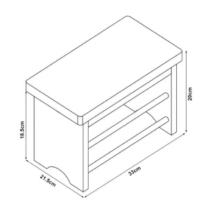 Sgabello Ryslinge fino a 100 kg Bambù [en.casa]