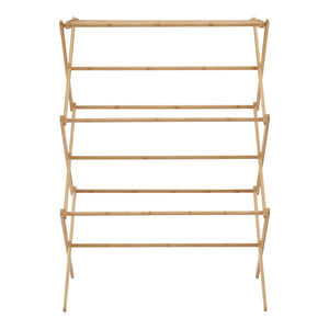 Stendibiancheria pieghevole Grinau in bambù [en.casa]