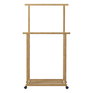 Appendiabiti su ruote Ilmajok in bambù [en.casa]