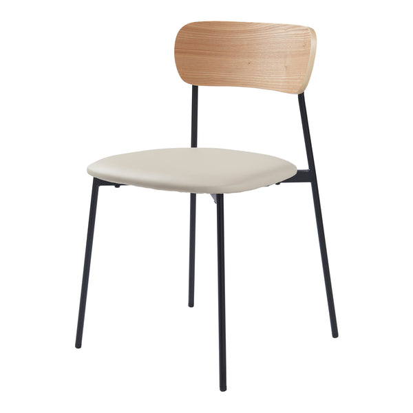 Sedia da pranzo Jyväskylä set da 2 78x45x48 cm Beige [en.casa]