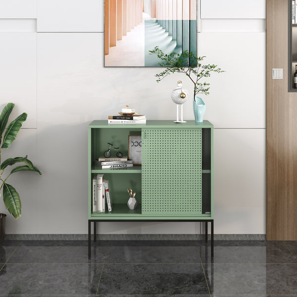 Sideboard Eidsvoll 80x45x85cm Verde [en.casa]