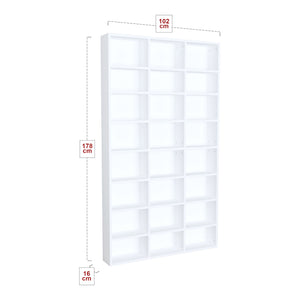 Libreria Askvoll 178x102x16cm Bianco [en.casa]