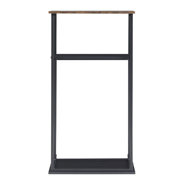 Mobile Portalegna Turku 112 x 60 x 30 cm Nero/Effetto Legno Scuro [en.casa] 