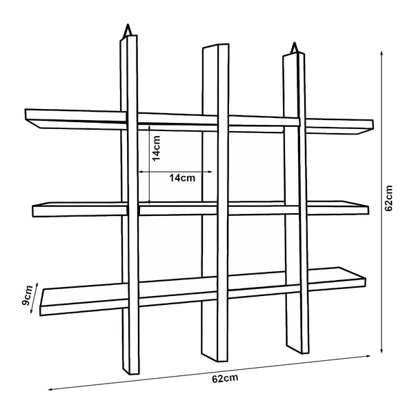 Mensola da parete Orimattila [en.casa]