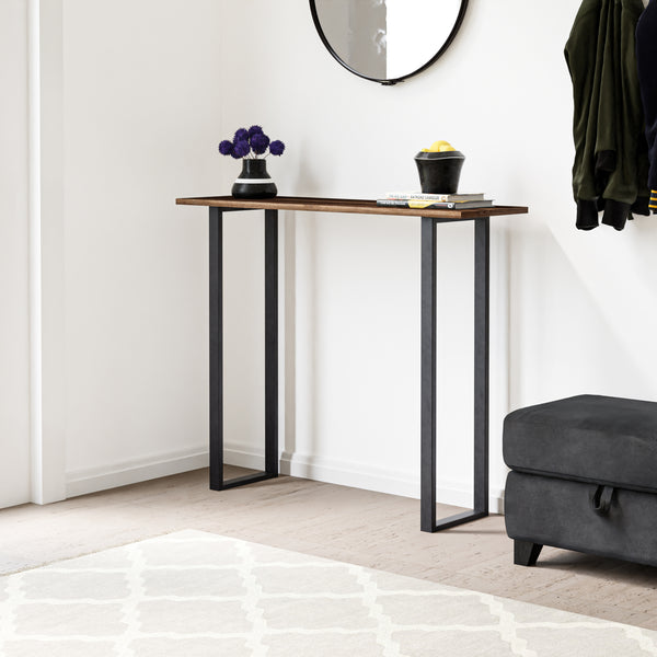 Struttura del tavolo Kauniainen set da 2 in acciaio 87x27 cm [en.casa]