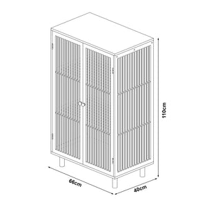 Mobiletto Grong in bambù [en.casa]