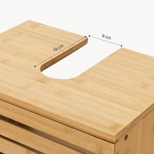 Mobile sottolavabo Iveland 60x40x30cm bambù [en.casa]