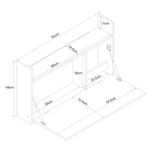 Scrivania pieghevole Rautalampi [en.casa]