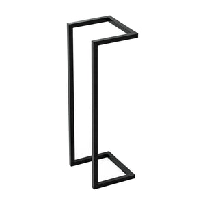 Portasciugamani da Parete Loppa Portasalviette 70 x 25 x 20 cm Acciaio Nero [en.casa] 